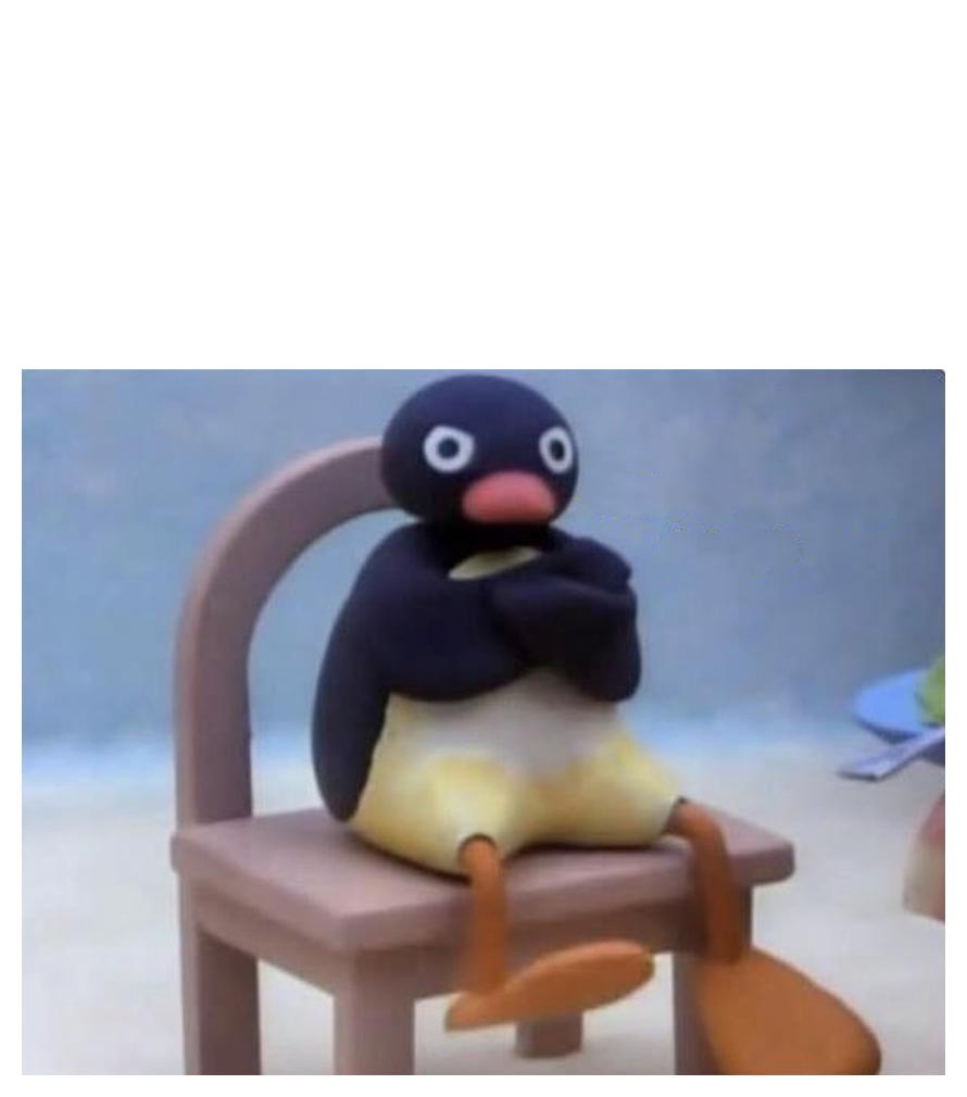 میم خام نشستن پنگوئن