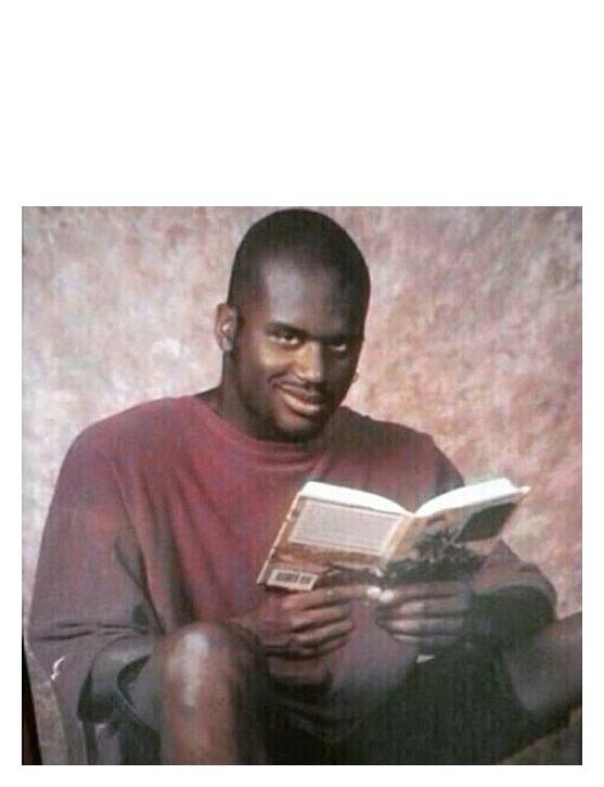میم خام کتاب خواندن مرد سیاه پوست