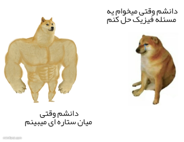 میم سگ بدنساز-میم دانش فیزیک